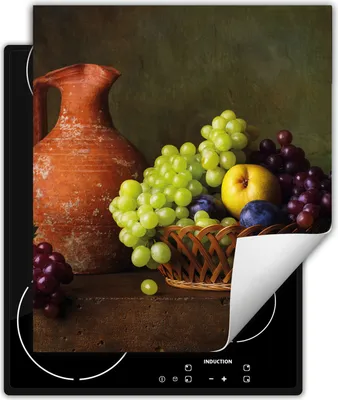 Produktbild von DarHaus Herdabdeckplatte 45x52 cm Anti Rutsch Matte Aufrollbar, Obst
