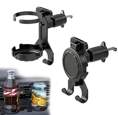 Image de 2 pièces de porte-gobelets pliables pour voiture
