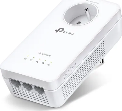 Obrázek produktu pro TP-Link AV1300, 1300 Mbit/s, IEEE 1901, IEEE 802.11a, IEEE 802.11ac, IEEE 802.11b, IEEE 802.11g, IEEE 802.11n, IEEE 802.3, IEEE..., Gigabit Ethernet, 1000 Mbit/s, Wi-Fi 5 (802.11ac), 802.11a, 802.11b, 802.11g, Wi-Fi 4 (802.11n), Wi-Fi 5 (802.11ac)