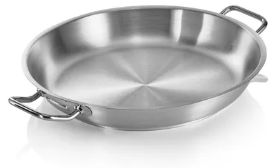 Image de WAS Germany Poêle à frire avec deux poignées Cookware 21, Ø 40 cm, acier au nickel-chrome 18/10