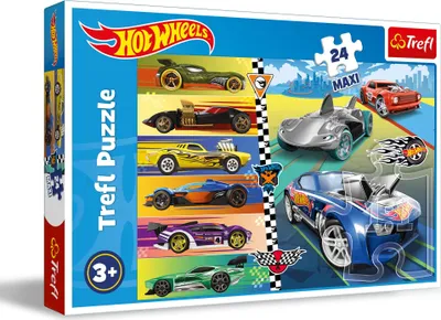 Obrázek produktu pro TREFL PUZZLE MAXI 24 Fast Hot Wheels 14362 - Puzzle pro děti