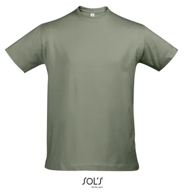 Image de SOLs 11500 | Imperial T-Shirt Hommes Unie - Couleur : Kaki - Taille : S