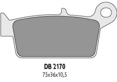 Zdjęcie produktu dla Kh131 Klocki Hamulcowe Tylne – Zastępcze Dla Db2170Mx-D I Db2170Qd-D