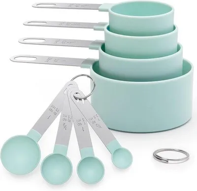 Produktbild von Metallmesserset - 8-teilig - rostfreies Stahl - Werkzeugset