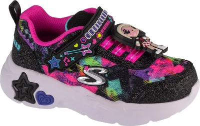 Produktbild von Skechers Snuggle Sneaks - Skech Squad 302214N-BKMT, Sneaker, für Mädchen, Schwarz