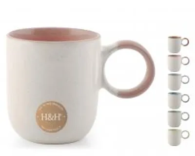 Immagine prodotto di H&H Set 6 Mug Atelier Colori Assortiti Cc 350