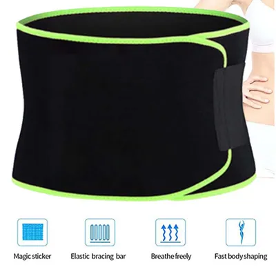 Produktbild von Bauchweggürtel Schwitzgürtel zur Fettverbrennung Fitnessgürtel Damen Herren - Verstellbarer Neopren Hot Sauna Belt, Gewichthebergürtel