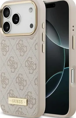 Obrázok produktu pre Etui Guess 4G Logo Plate Magsafe Do Iphone 17 Pro Różowy