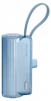Productafbeelding van SHARGE Flow Mini 2 Pro powerbank, 5.800 mAh, 22,5 W, USB-C Lightning, snellader, blauw