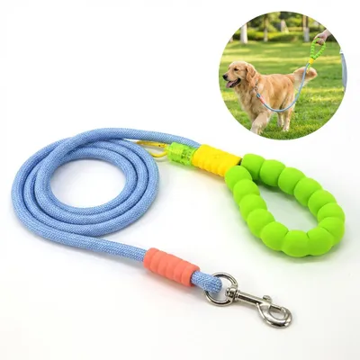 Immagine prodotto di Guinzaglio multifunzionale per cani per jogging e corsa, 185 cm in nylon, blu, a mani libere