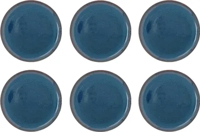 Produktbild von like. by Villeroy & Boch Crafted Denim 6er Set Speiseteller blau D. 25,5cm Porze