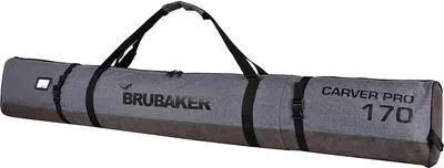 Immagine prodotto di BRUBAKER Carver Performance borsa da sci per 1 paio di sci e bastoncini - grigio screziato nero - 170 cm