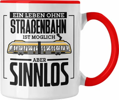 Produktbild von Trendation - Lustige Tasse Geschenk Spruch Lustig Normale Menschen Machen Mir Angst Geschenkidee Geburtstag (Rot)