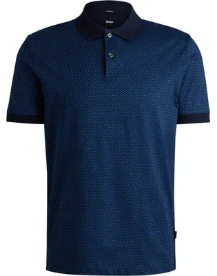 Image de Boss - Polo « H-Parlay » pour homme, sur mesure GT19318 (S) (bleu foncé)