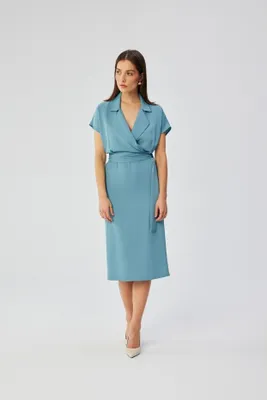 Produktbild von Stylove Midikleid für Frauen Ivoron S363 himmelblau L