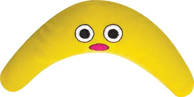 Produktbild von Petstages Katzenspielzeug Catnip Boomerang Buddy gelb