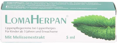 Produktbild von Lomaherpan Lippenpflegecreme mit Melissenextrakt, 5 ml Creme