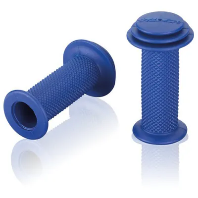 Produktbild von XLC GR-G19 Kindergriffe mit Prallschutz, Noppen, 82 mm, Ø 22 mm, blau (1 Paar)