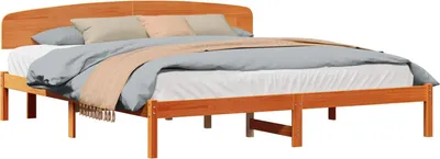 Productafbeelding van Bedframe Wasbruin 180 x 200 cm Massief grenenhout