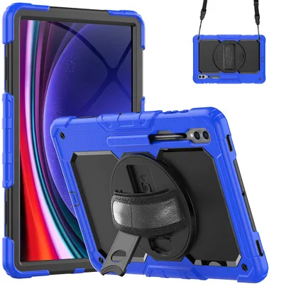 Obrázek produktu pro ochranný kryt 4v1 pro Samsung Galaxy Tab S9 Ultra S8 Ultra SM-916B SM-X900 SM-X910 2023 14,6" pevné pouzdro + funkce stojánku + popruh na přenášení