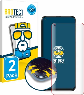 Produktbild von 2x BROTECT Fullscreen Schutzfolie für Xiaomi Mi 10T Pro 5G Displayschutz Folie Fullcover Klar Transparent