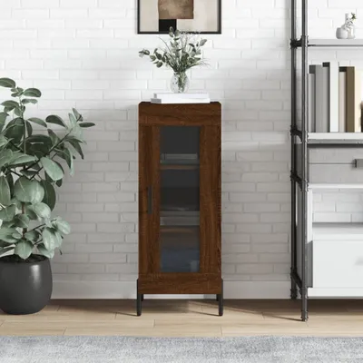Produktbild von The Living Store Sideboard Braun Eichen-Optik 34,5x34x90 cm Holzwerkstoff