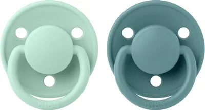 Obrázek produktu pro BIBS De Lux dudlíky z přírodního kaučuku 2 ks, velikost 2, Nordic Mint/Island Sea