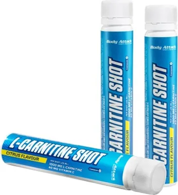 Produktbild von Body Attack L-Carnitine Shots 20x25ml - Citrus