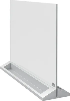 Produktbild von nobo Glas-Desktoptafel (B)600 x (H)450 mm weiß