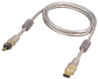 Produktbild von Transmedia Firewire-Kabel; 4 pol. IEEE 1394 (Firewire) Stecker - 6 pol. IEEE 1394 (Firewire) Stecker 1,5 m, BVD 2-1,5
