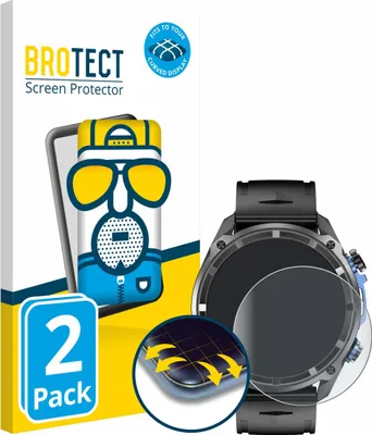 Produktbild von 2x BROTECT Fullscreen Schutzfolie für Rogbid GeoX1 1.43" Displayschutz Folie Fullcover Matt Entspiegelungsfolie