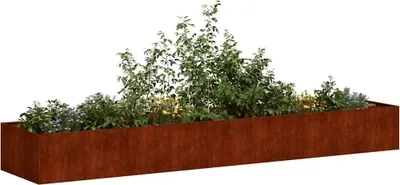 Produktbild von vidaXL Pflanzkübel Rostig 360x80x40 cm Wetterfester Stahl