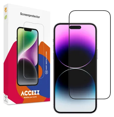 Immagine prodotto di iPhone 15 Pro Max Screenprotector: Accezz Gehard Glass Full Cover - Trasparente