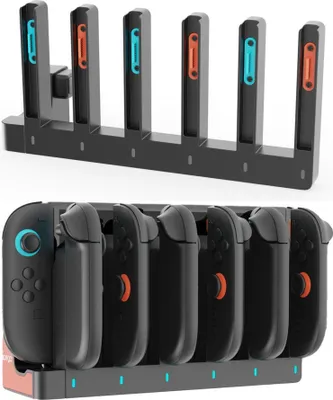Produktbild von Für Nintendo Switch 2 Joy-Con Controller 6-fach Ladestation Dock