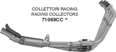 Obrázok produktu pre ARROW 71069CC Pretekárske výfukové potrubie pre Honda