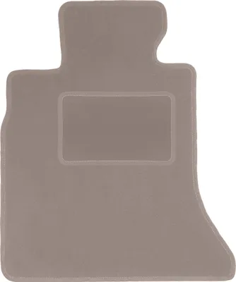 Produktbild von Fahrerfußmatte Velours beige passend für BMW 5 F11 (2010-2013, Kombi, Touring) – mit Befestigungen – passgenau