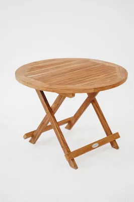 Produktbild von Teakea Rondo Beistelltisch aus massivem Teakholz, Ø 60 cm, rund, klappbar, für den Außenbereich