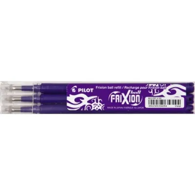 Produktbild von PILOT PEN Pilot FriXion Ball - Nachfüllpatrone - Violett - 0.7 mm - fein (Packung mit 3)