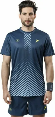 Image de T-shirt manches courtes homme Drop Shot Bentor Lima Bleu - S