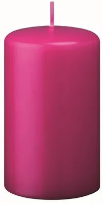 Produktbild von Flachkopf-Stumpenkerzen Fuchsia Pink 180 x Ø 70 mm, 4 Stück
