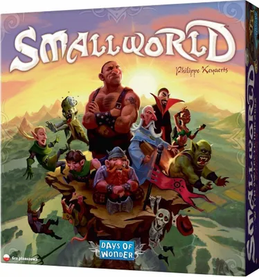 Produktbild von Small World Brettspiel für 2-5 Spieler ab 8 Jahren, 60-90 Min. Spieldauer mit 14 Ethnien