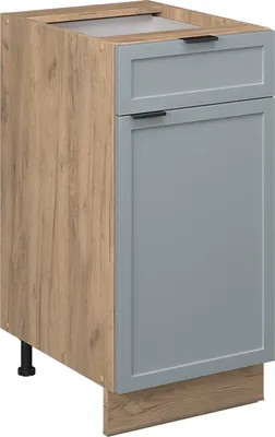 Zdjęcie produktu dla Szafka dolna do kuchni Vicco Fame-Line Jasnoniebiesko-szary 40 cm bez blatu roboczego, Model 50744