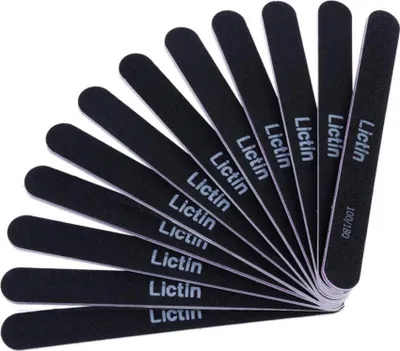 Image de 16 limes à ongles professionnelles double face jetables 100/180 Grit
