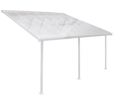 Produktbild von Palram - Canopia Aluminium Terrassenüberdachung Feria Weiß 385x425x305 cm