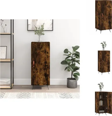 Image de vidaXL Sideboard chêne fumé 34,5x34x90 cm Bois composite - Sideboards