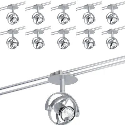 Produktbild von 10 x 976.77  Paulmann Schienensystem Spice Rail Strahler Spot Mac2 20W GU4 Fassung Chrom matt