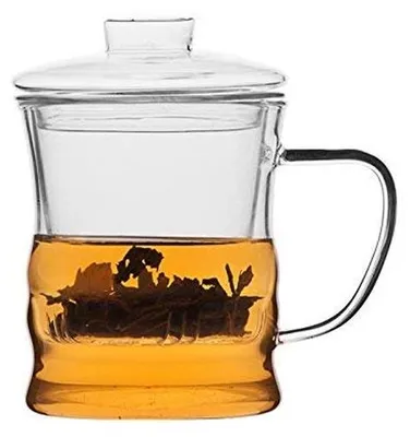 Produktbild von Eleganter Teeinferner aus Glas mit Deckel 350 ml