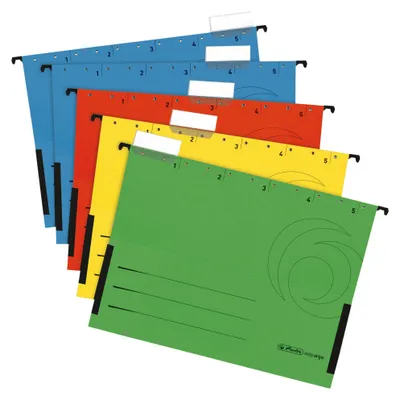 Produktbild von Herlitz 5874755, Mehrfarbig, Blue, Red, Green, Yellow, A4 (210 x 297 mm), 5 Blätter