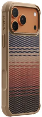 Immagine prodotto di Covera Pitaka Aramid ProGuard Sunset compatibile con iPhone 17 Pro, Arancione