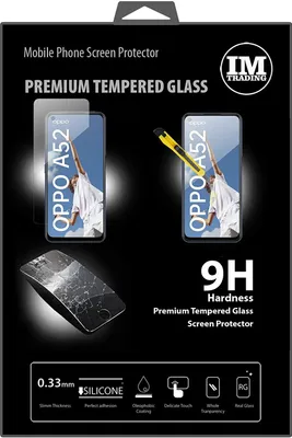 Zdjęcie produktu dla cofi1453® Szkło ochronne 9H kompatybilne z niestandardowym szkłem ochronnym ekranu Oppo A52
